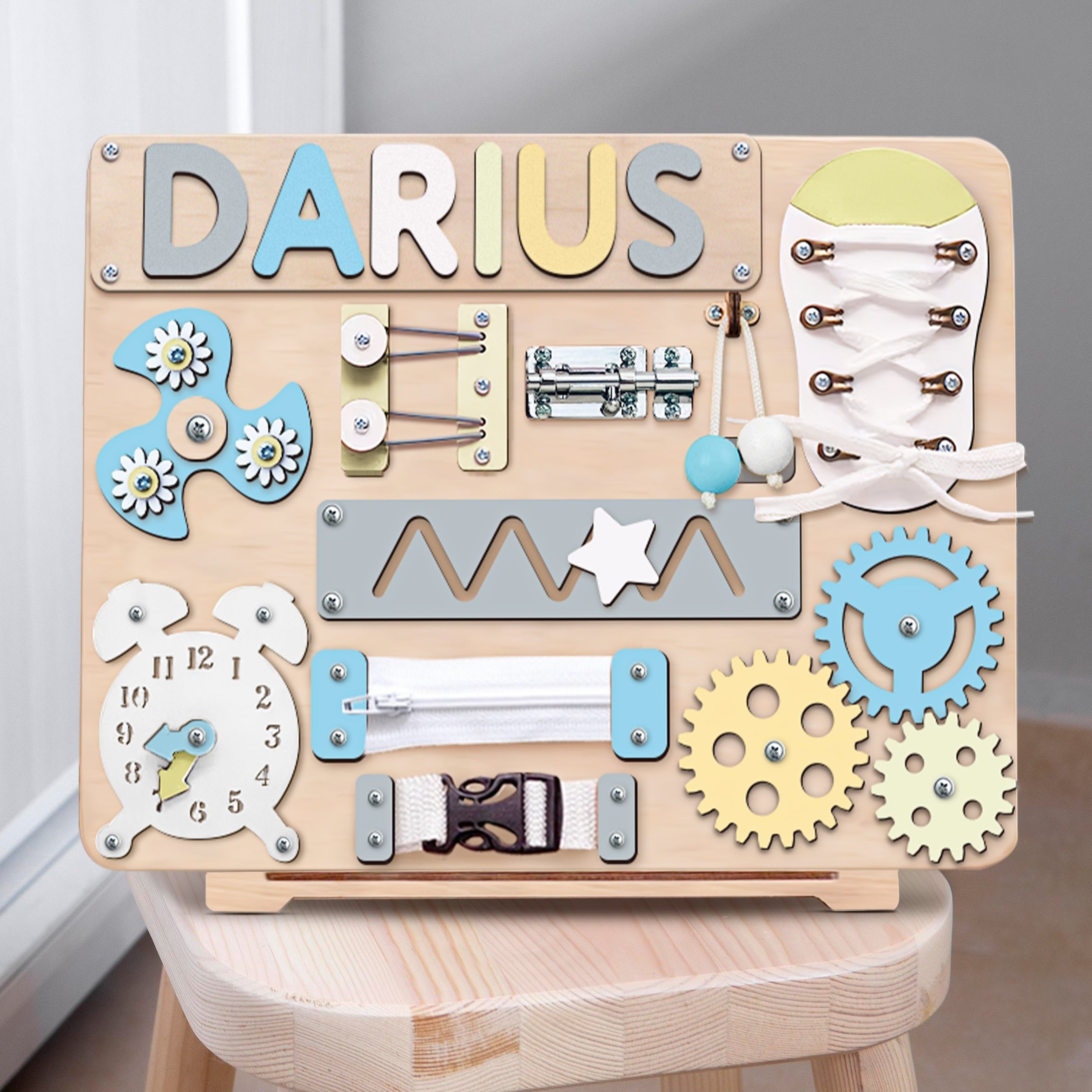 Personalized Busy Board Name Puzzle Style 10 (BB10)