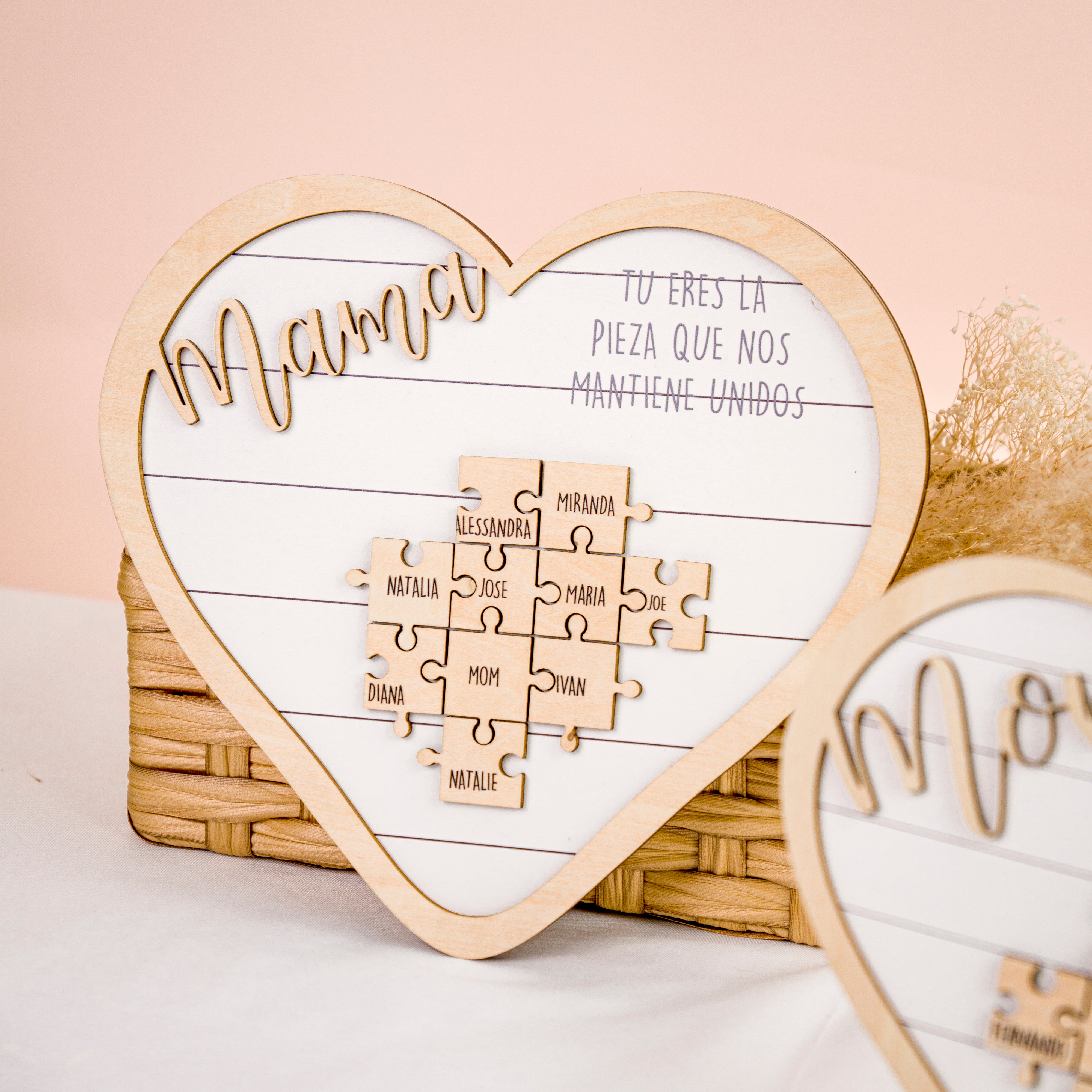 Personalized Mother Sign Mother's Day Puzzle Piece Sign (MS21)