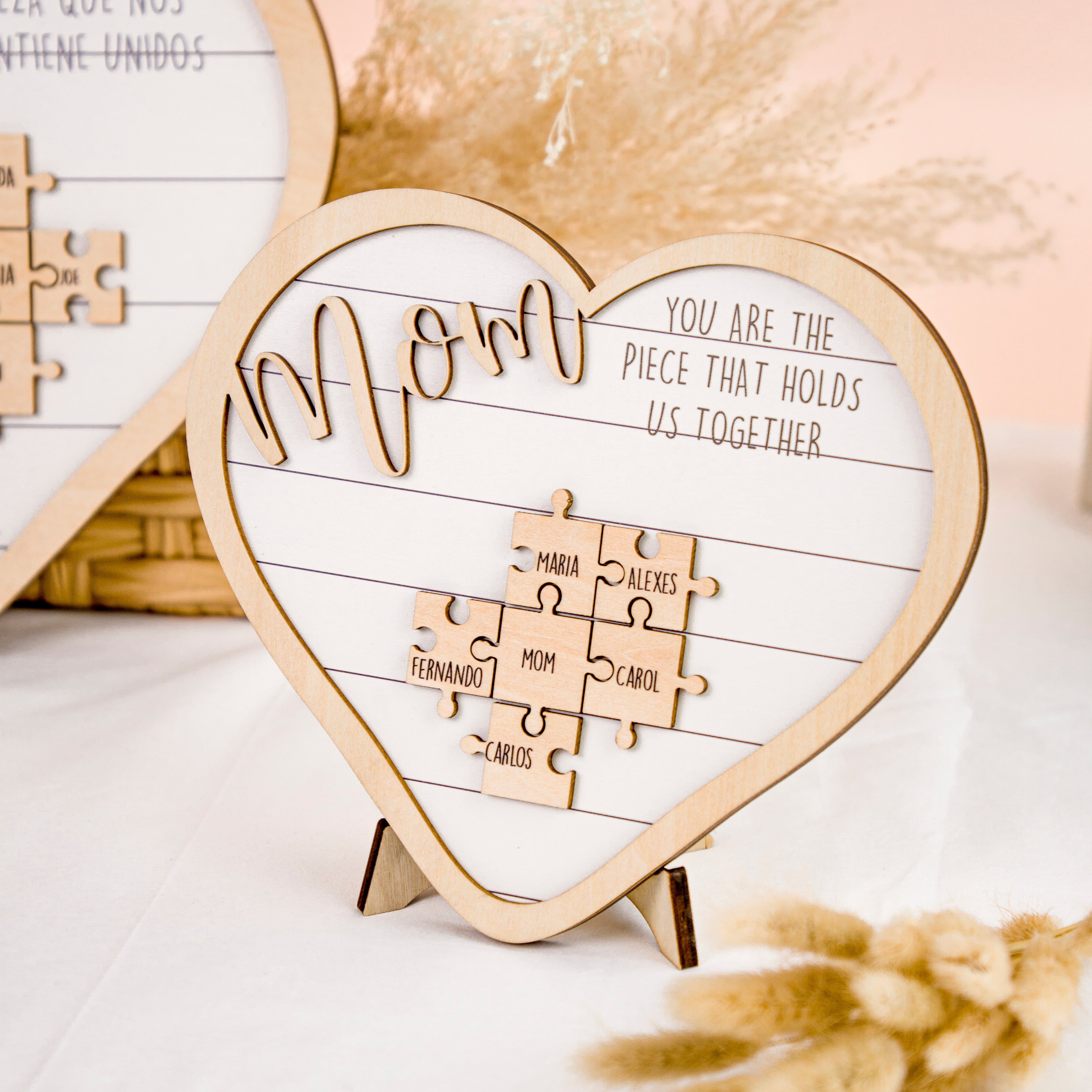 Personalized Mother Sign Mother's Day Puzzle Piece Sign (MS21)