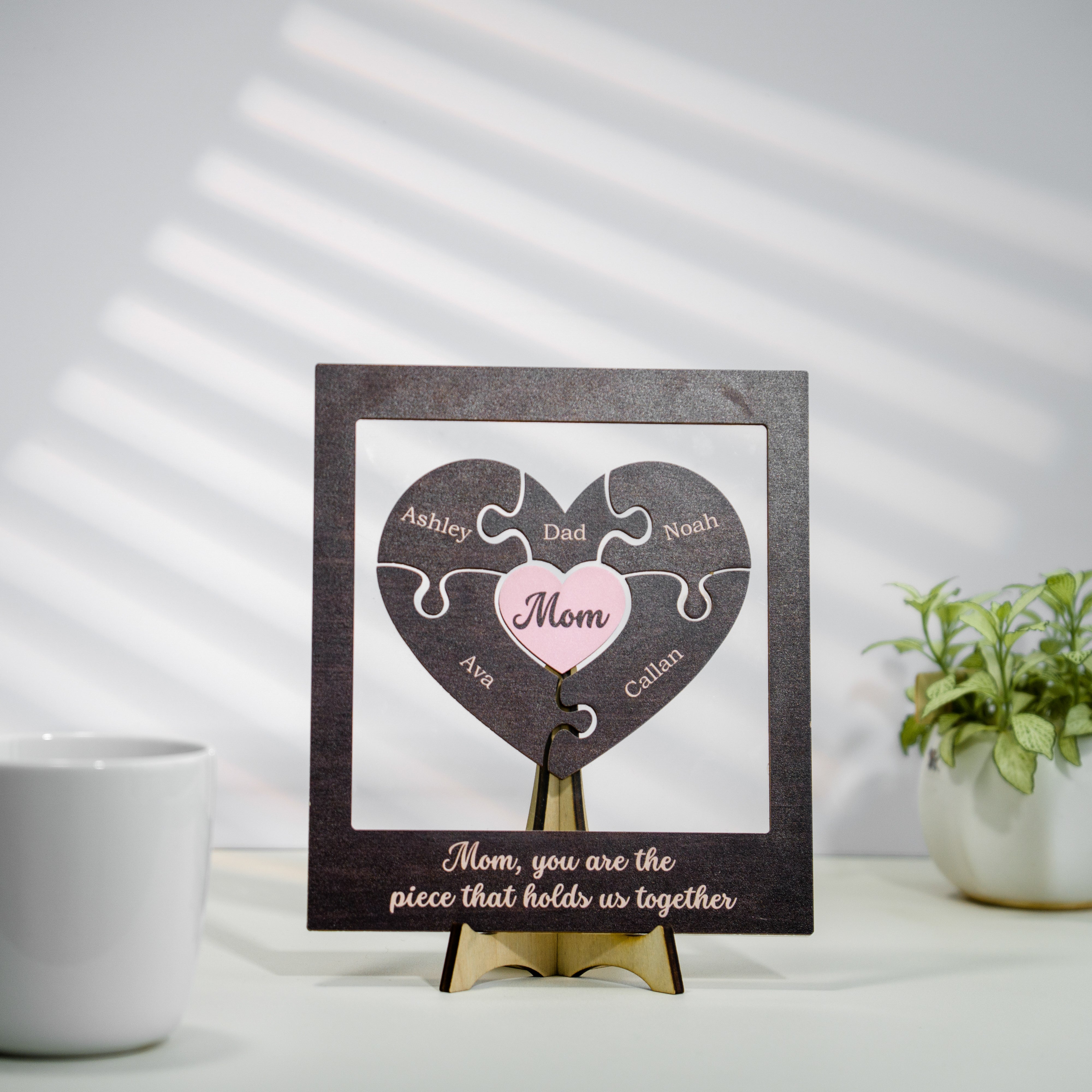 Personalized Mother Sign Mother's Day Puzzle Piece Sign (MS06)