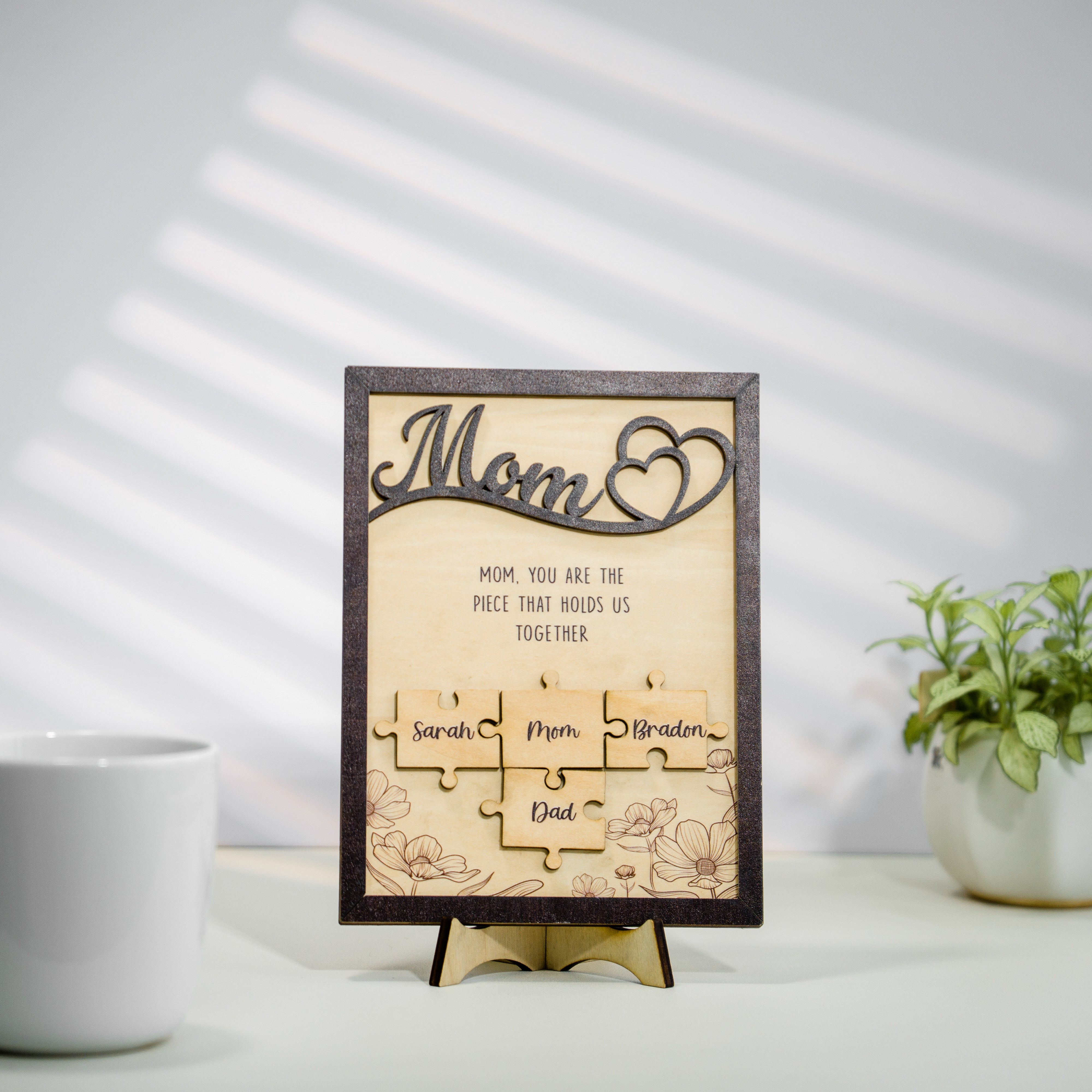 Personalized Mother Sign Mother's Day Puzzle Piece Sign (MS03)