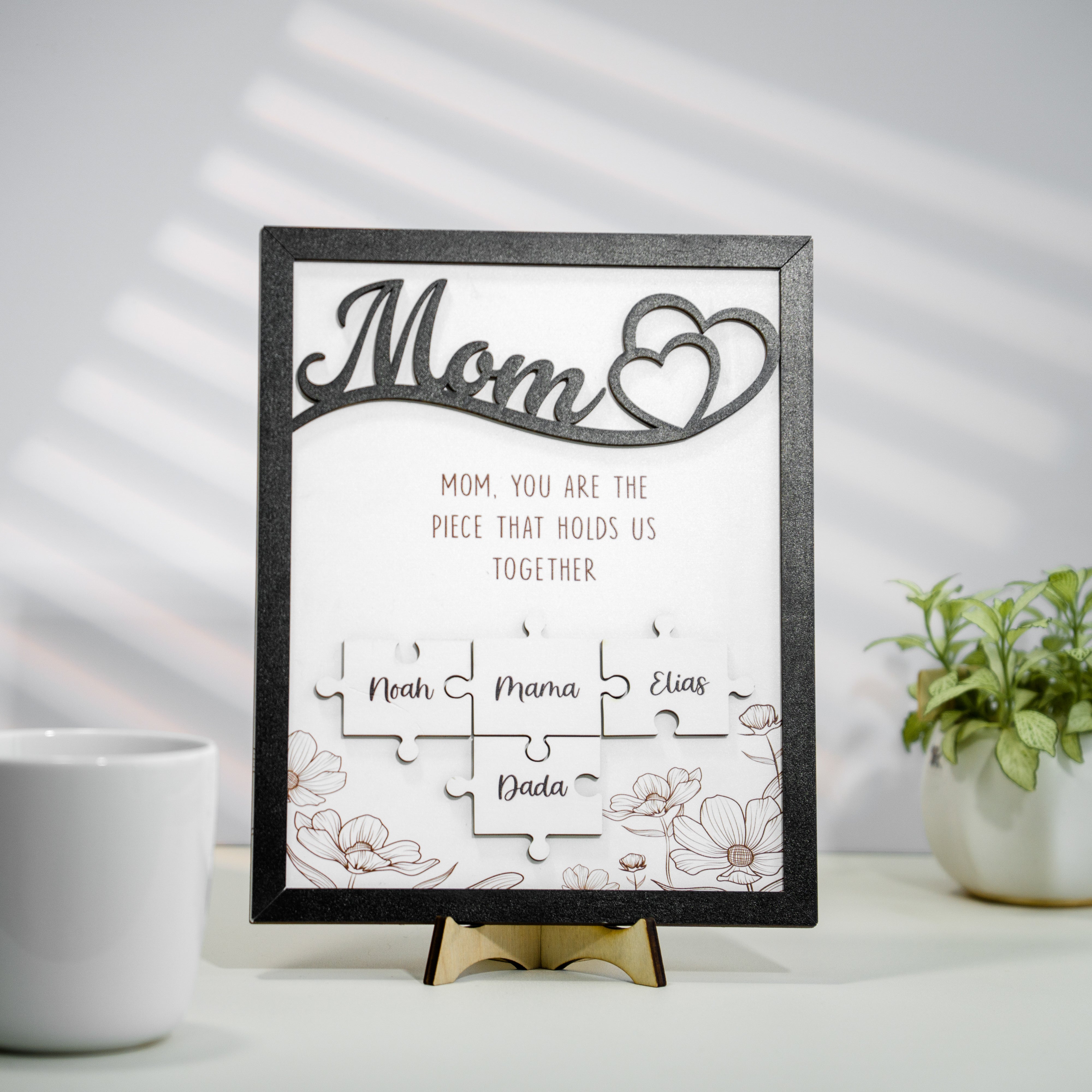 Personalized Mother Sign Mother's Day Puzzle Piece Sign (MS03)