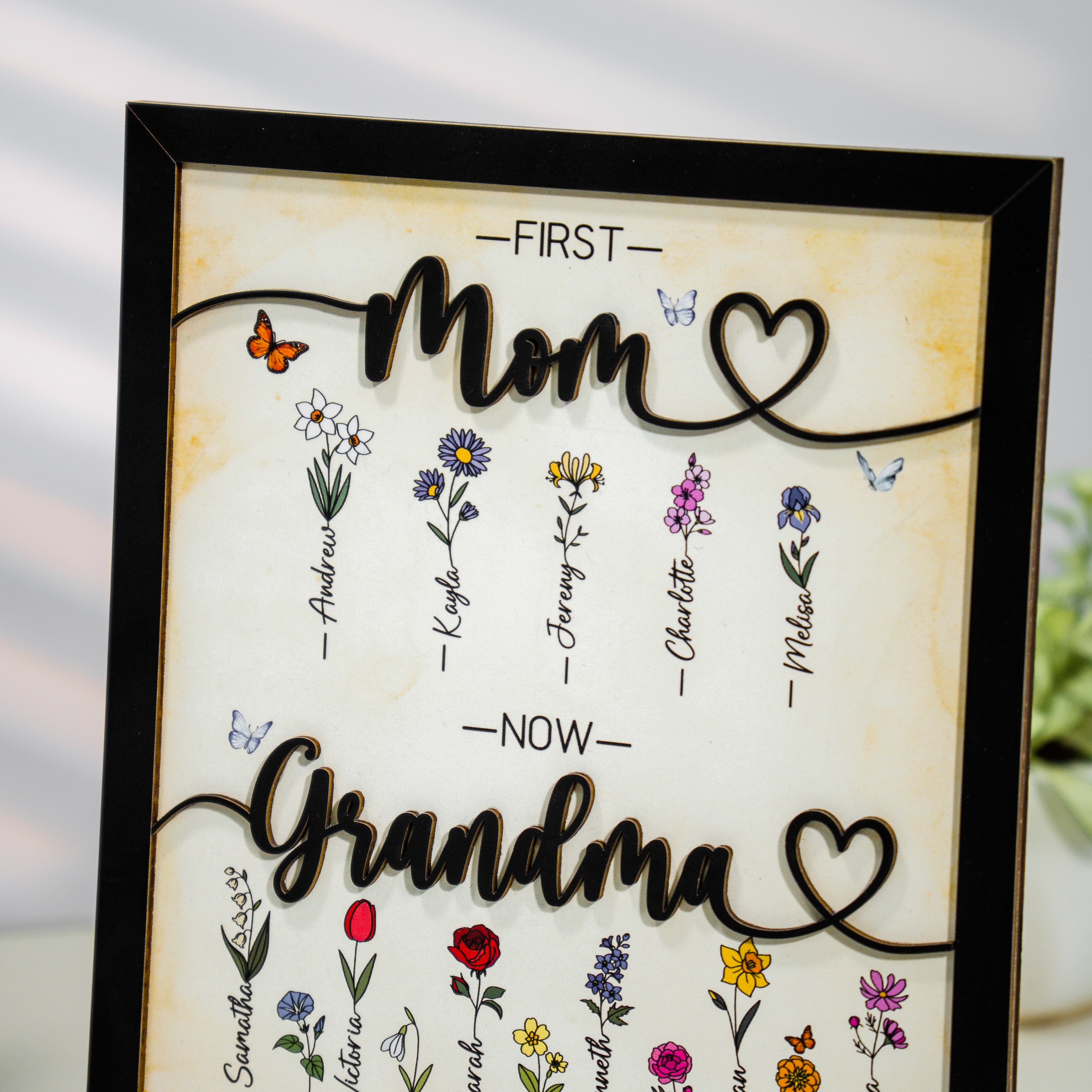 Personalized Mother Sign Mother's Day Puzzle Piece Sign (MX01)