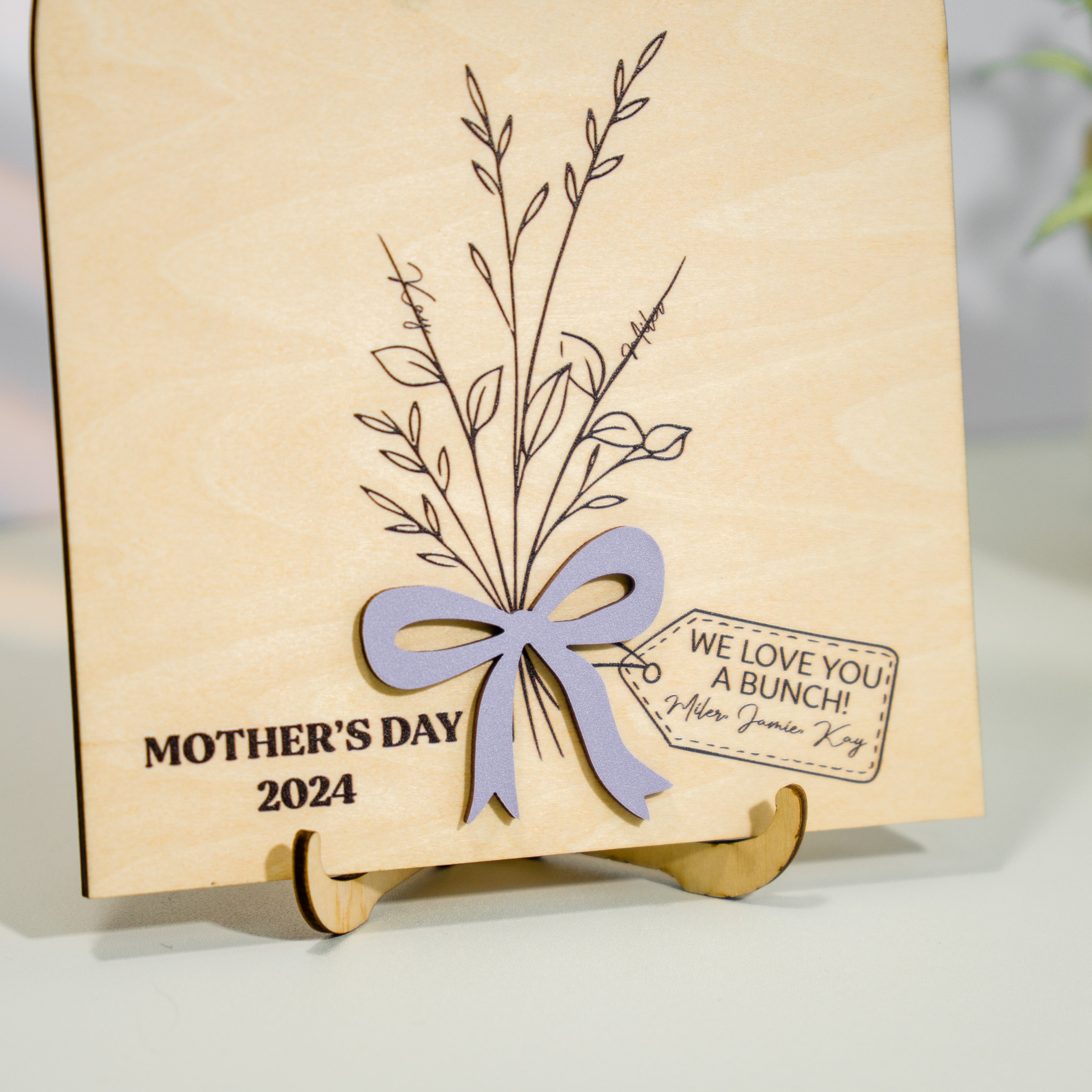 Personalized Decoration Gift Sign Mother's Day Puzzle Piece Sign (FT14)