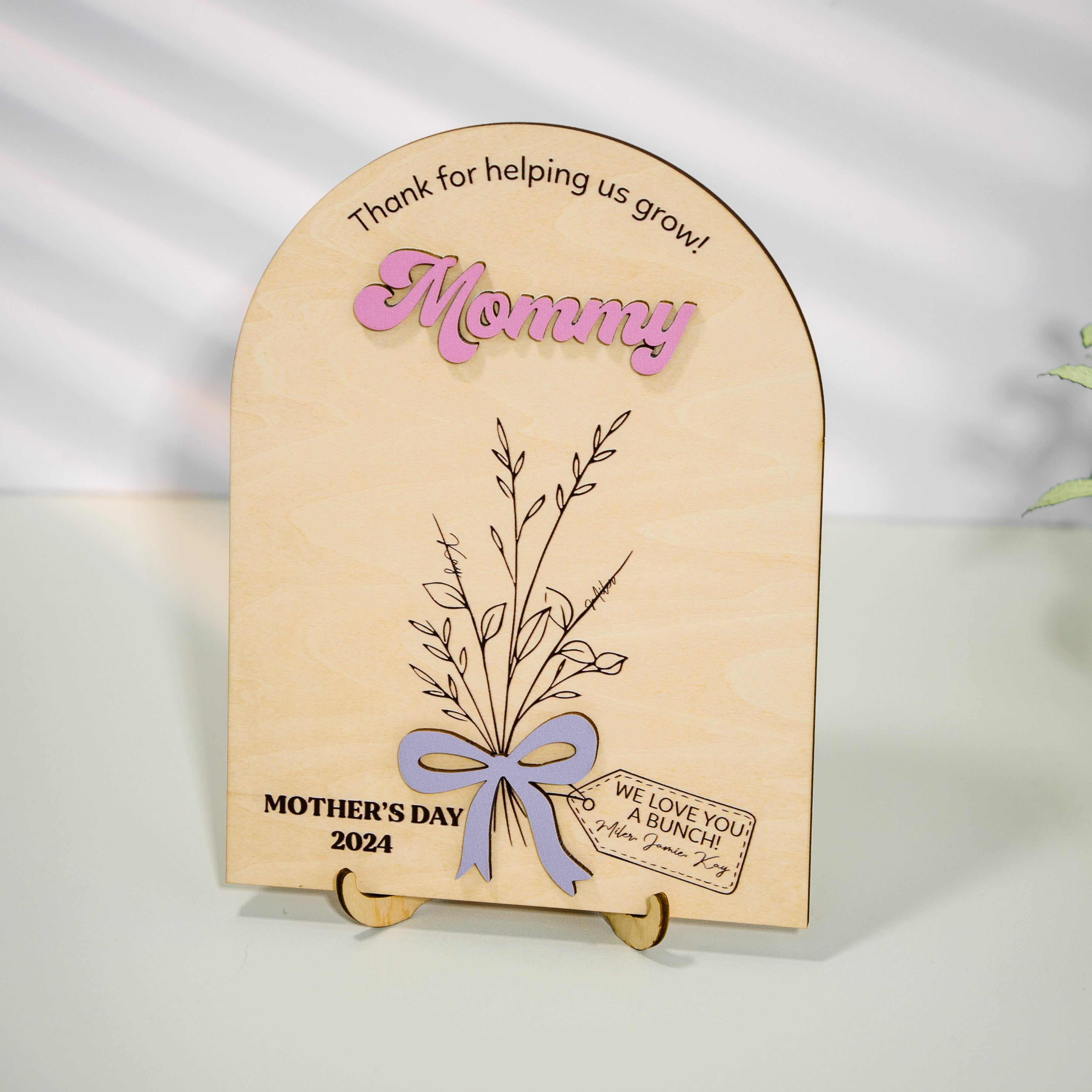 Personalized Decoration Gift Sign Mother's Day Puzzle Piece Sign (FT14)