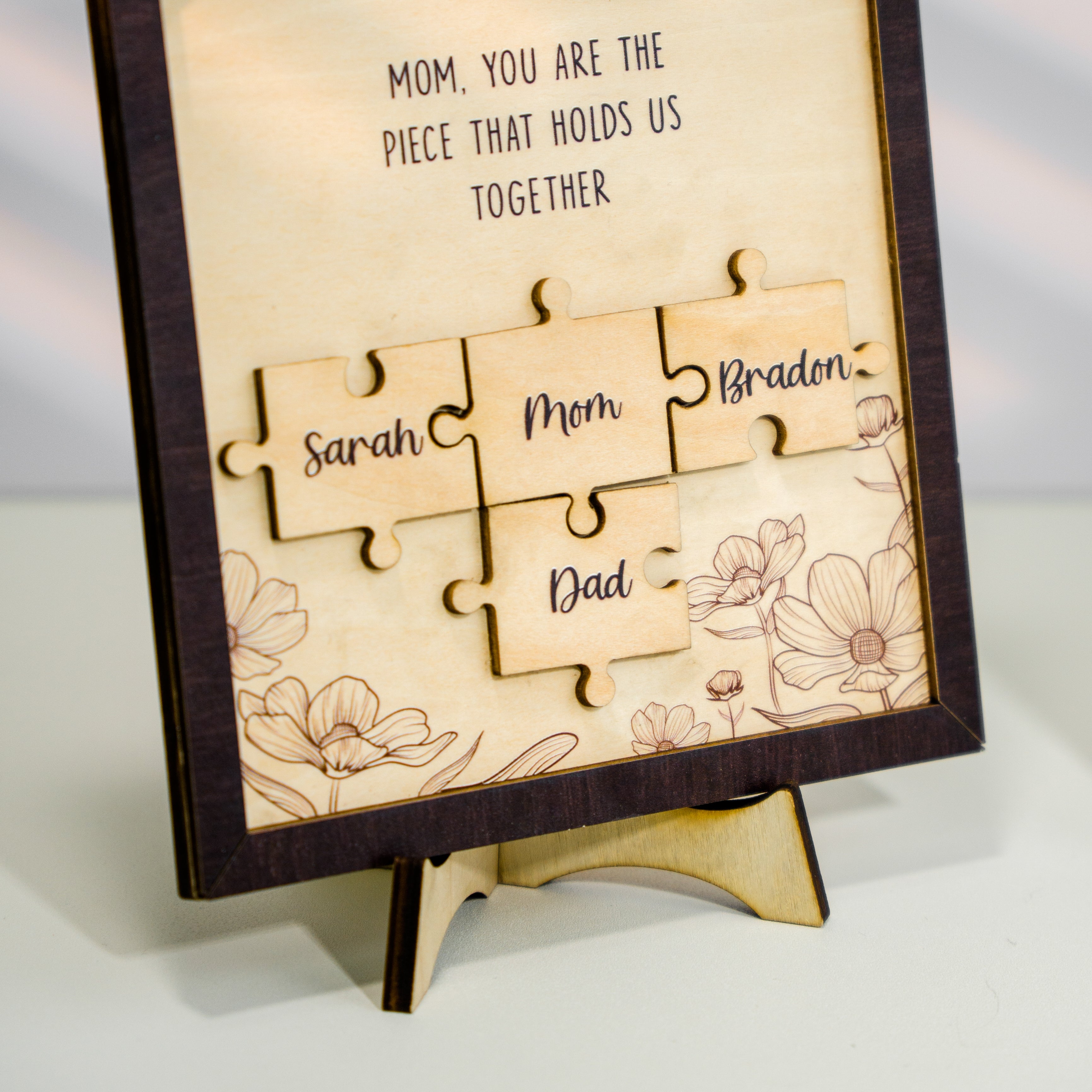 Personalized Mother Sign Mother's Day Puzzle Piece Sign (MS03)