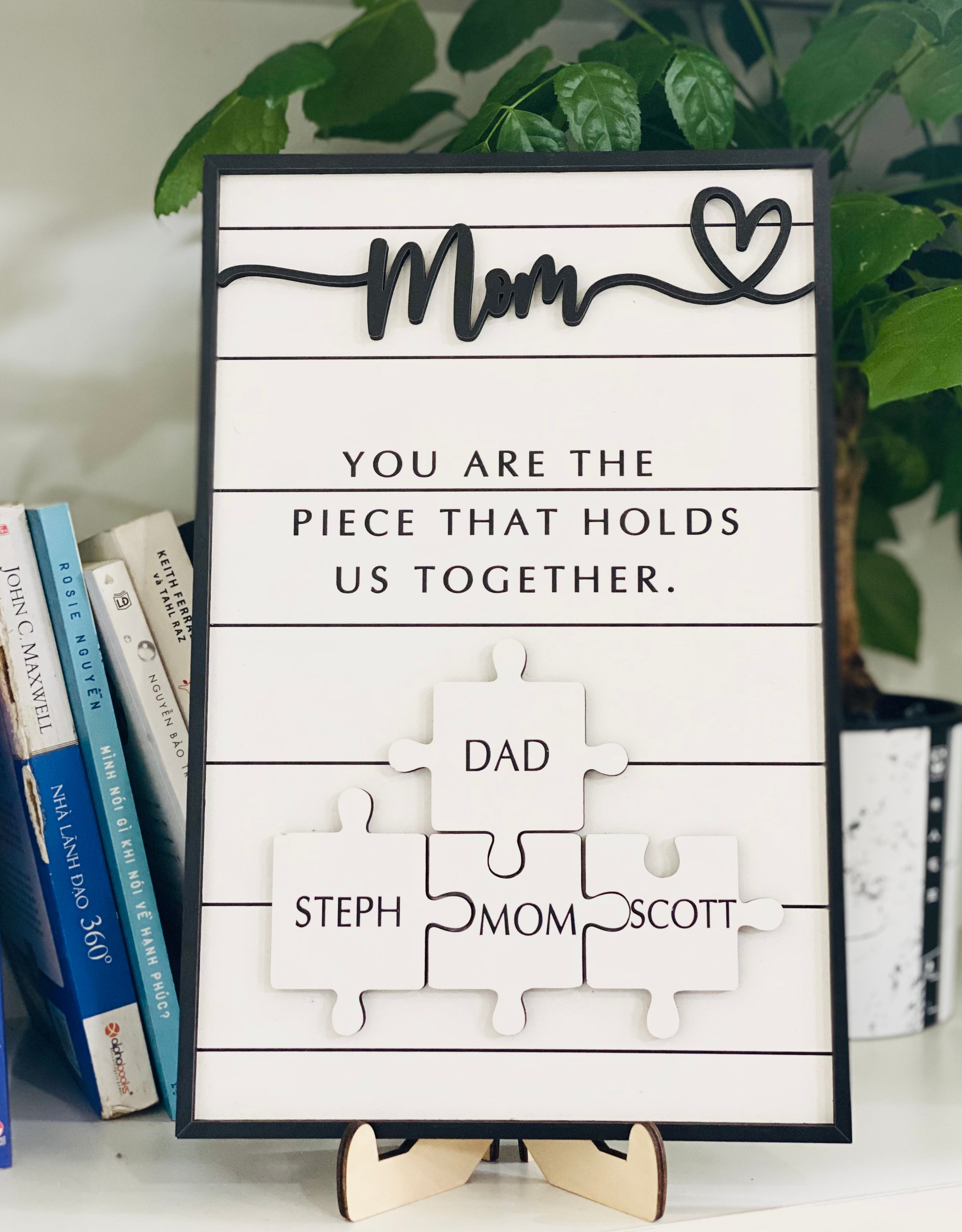 Personalize Puzzle Sign, Mother's Day