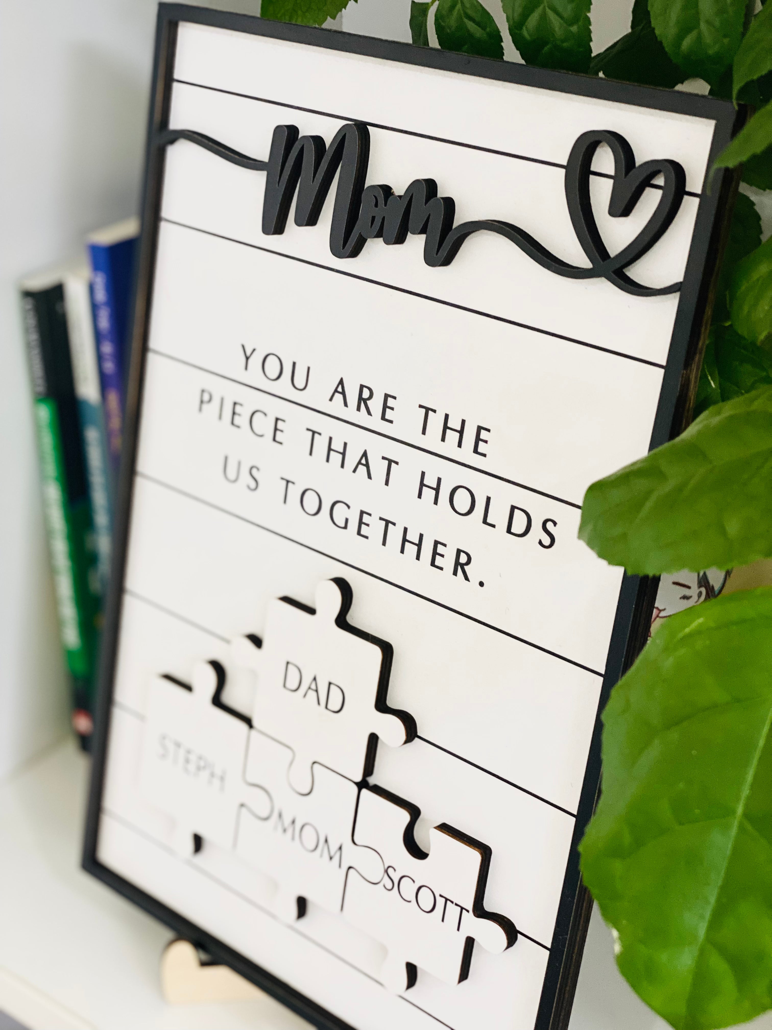 Personalize Puzzle Sign, Mother's Day