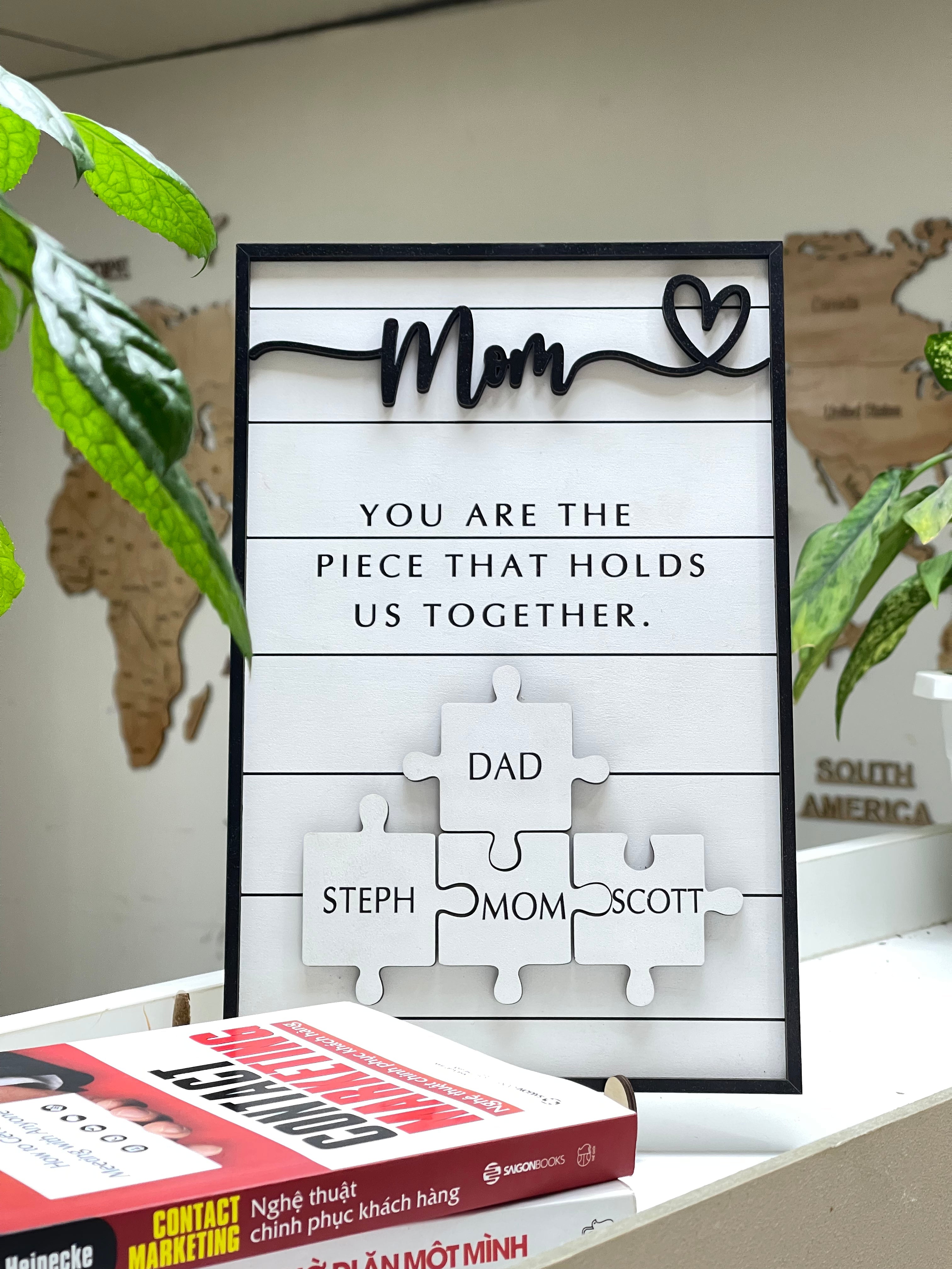 Personalize Puzzle Sign, Mother's Day