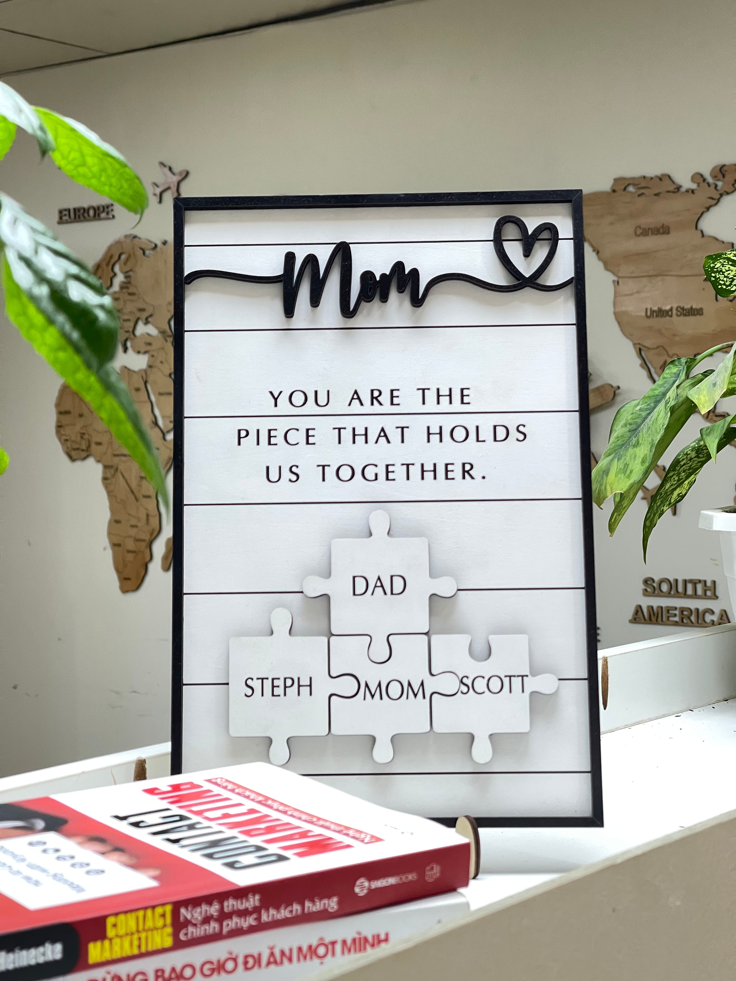 Personalize Puzzle Sign, Mother's Day