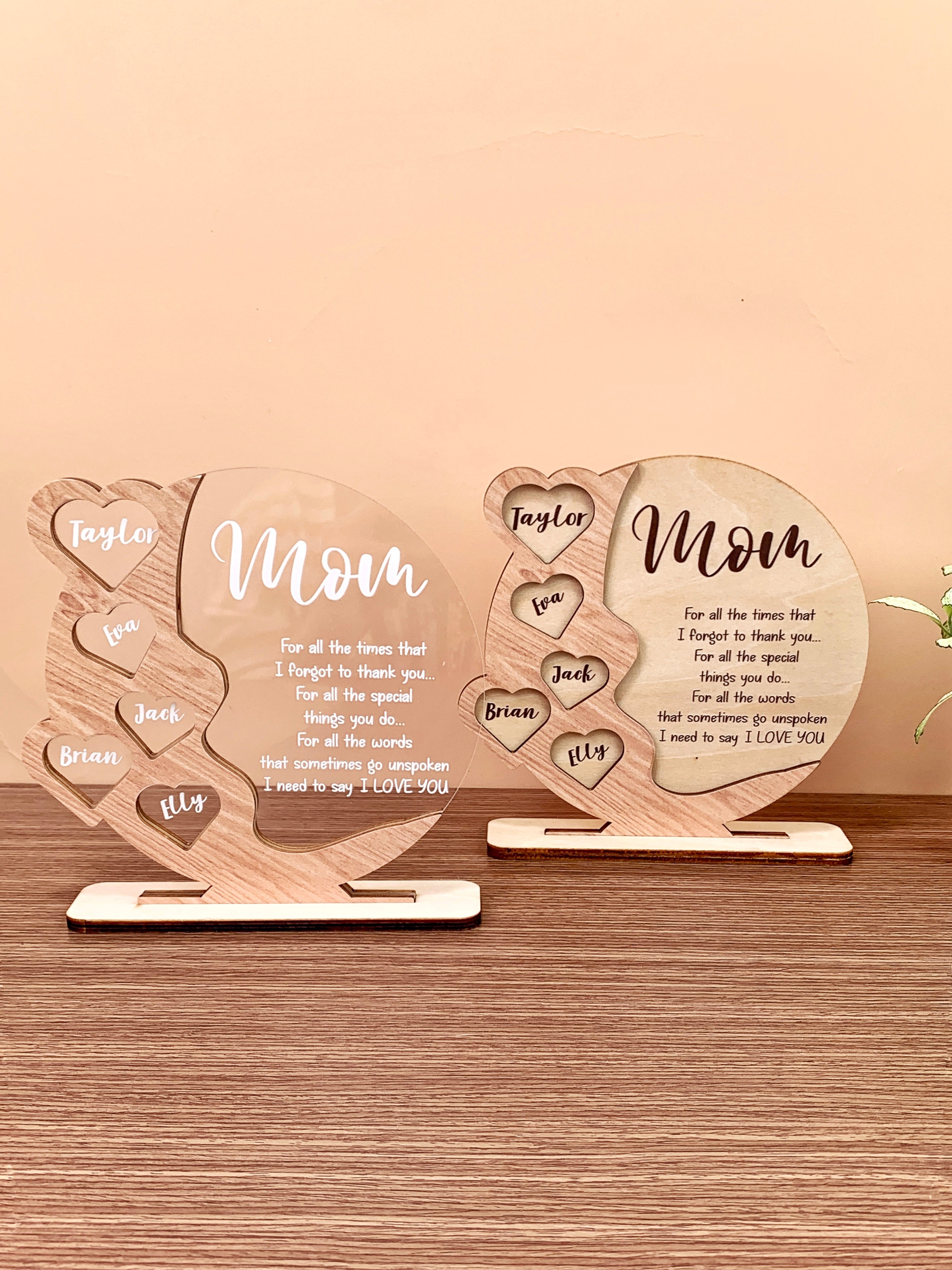 Personalized Mother Sign Mother's Day Puzzle Piece Sign (MS10)