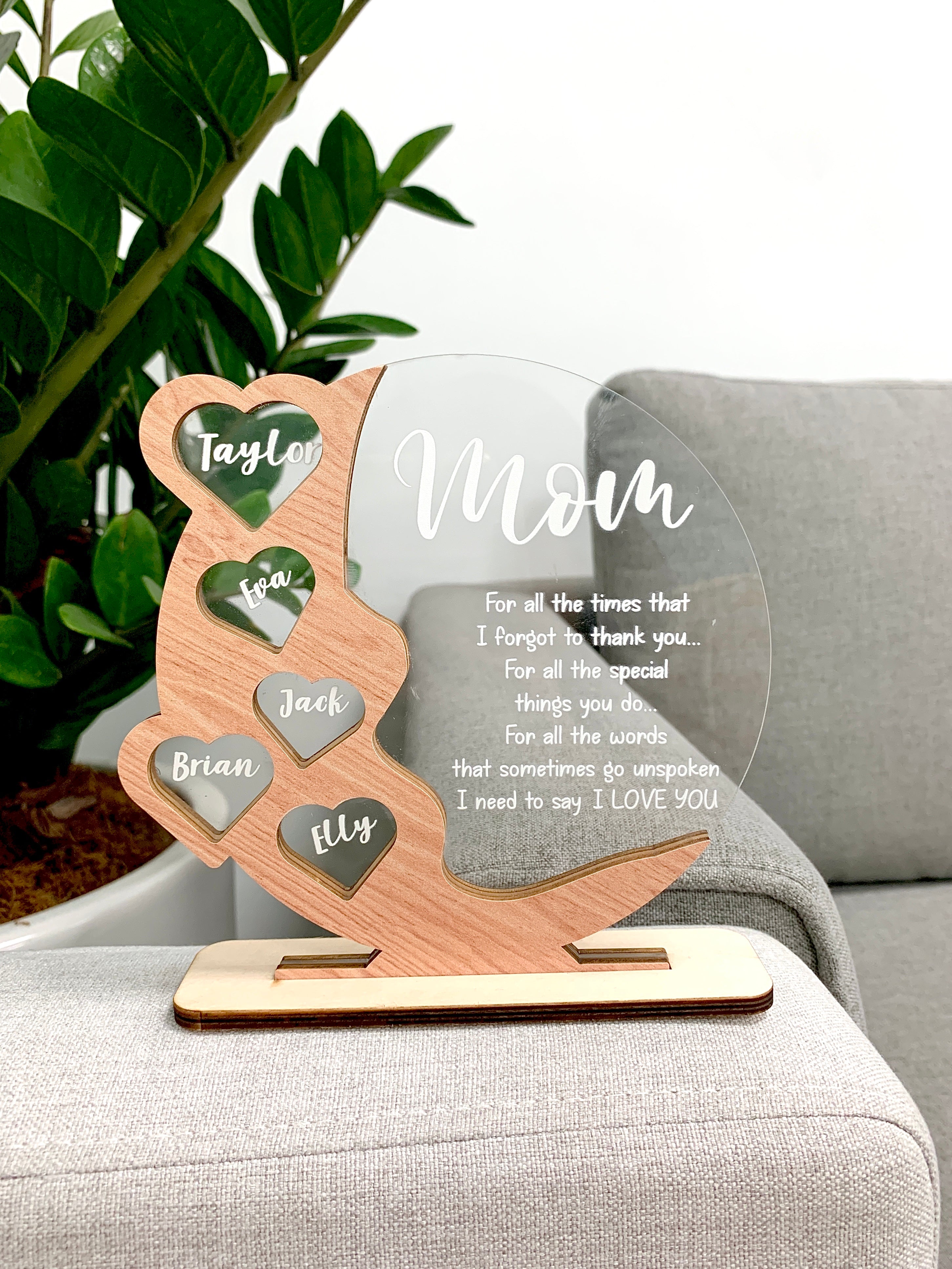 Personalized Mother Sign Mother's Day Puzzle Piece Sign (MS10)