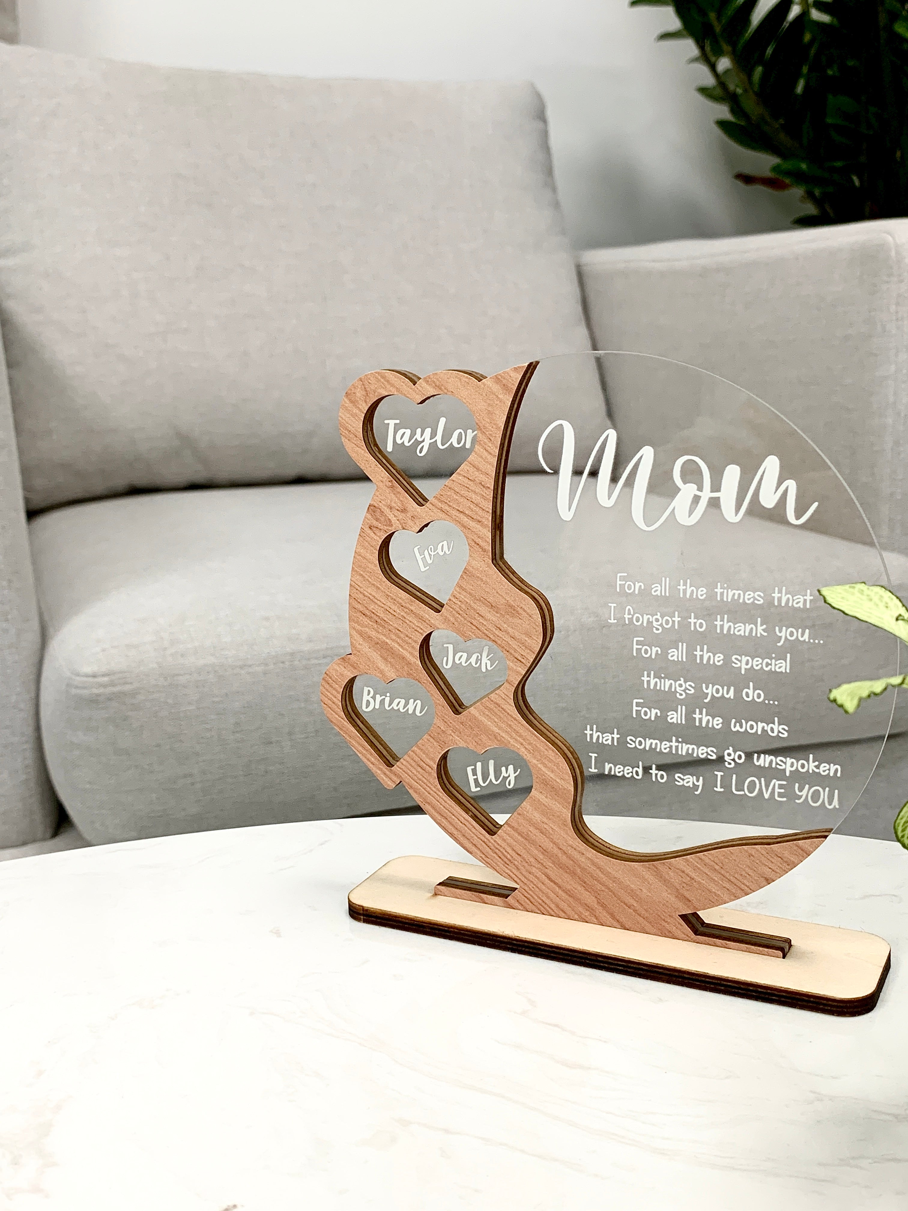 Personalized Mother Sign Mother's Day Puzzle Piece Sign (MS10)