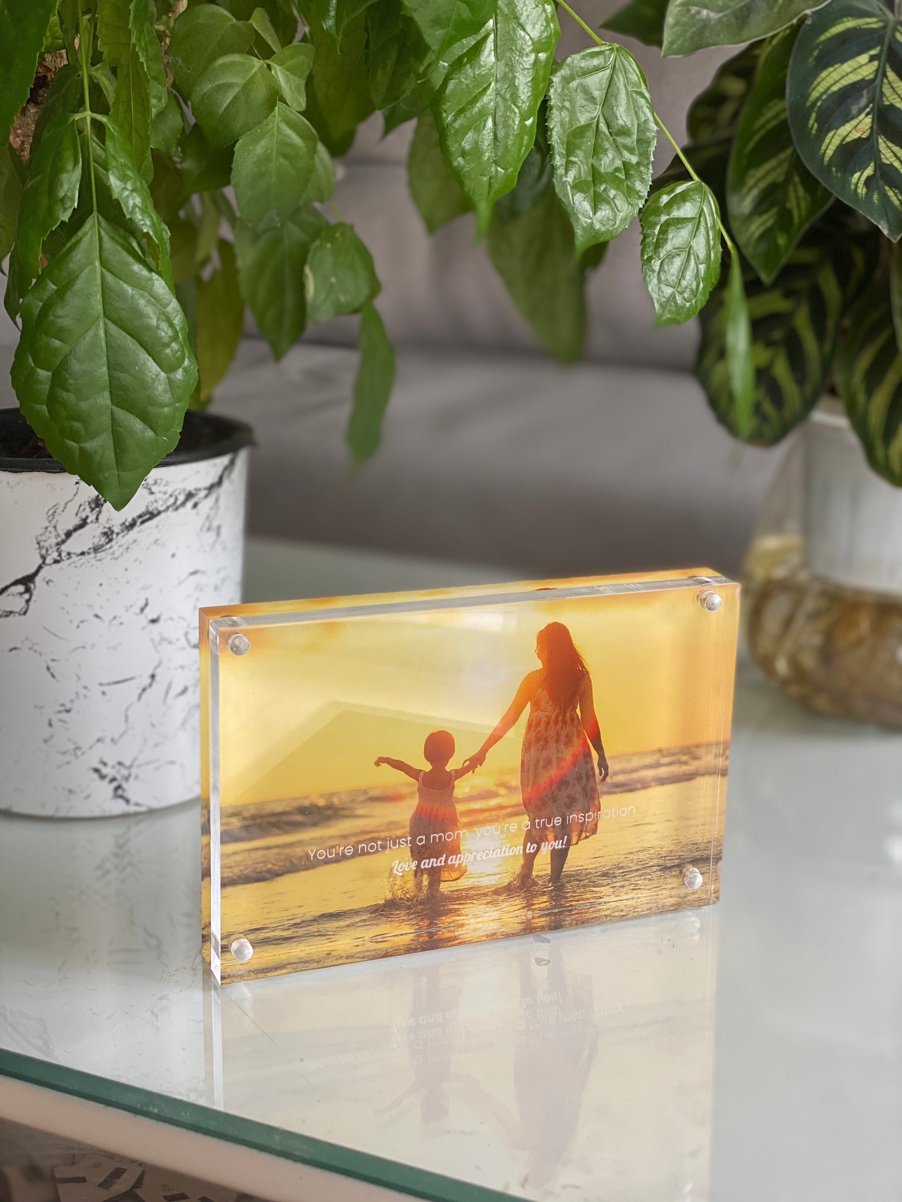 Personalize Acrylic Magnetic Picture Frame