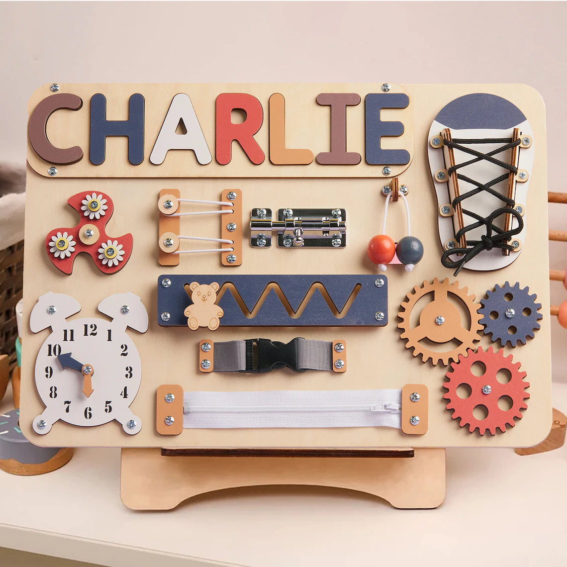 Personalized Busy Board Name Puzzle Style 10 (BB10)