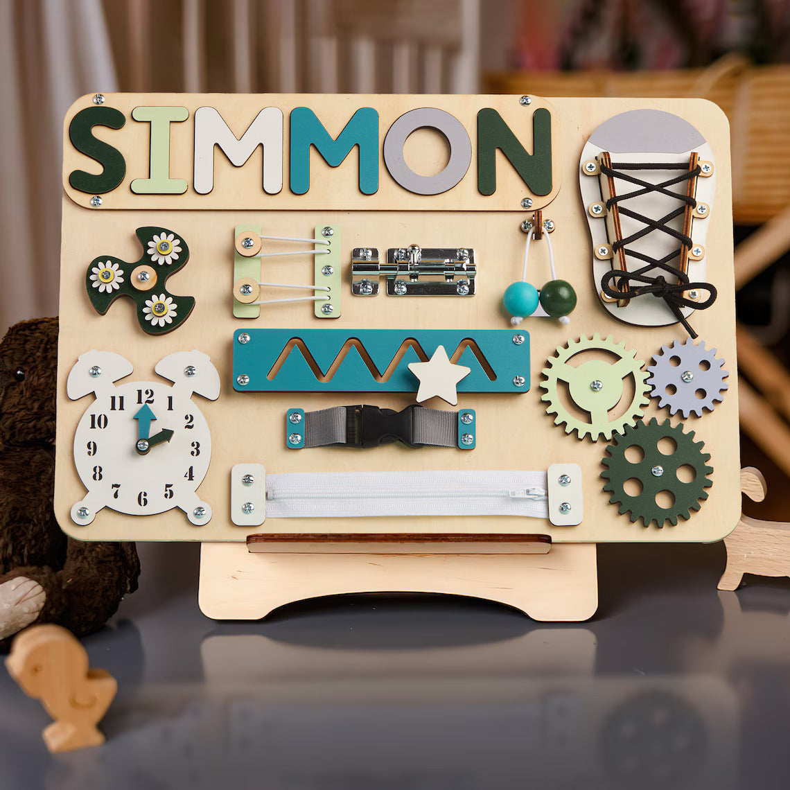 Personalized Busy Board Name Puzzle Style 10 (BB10)