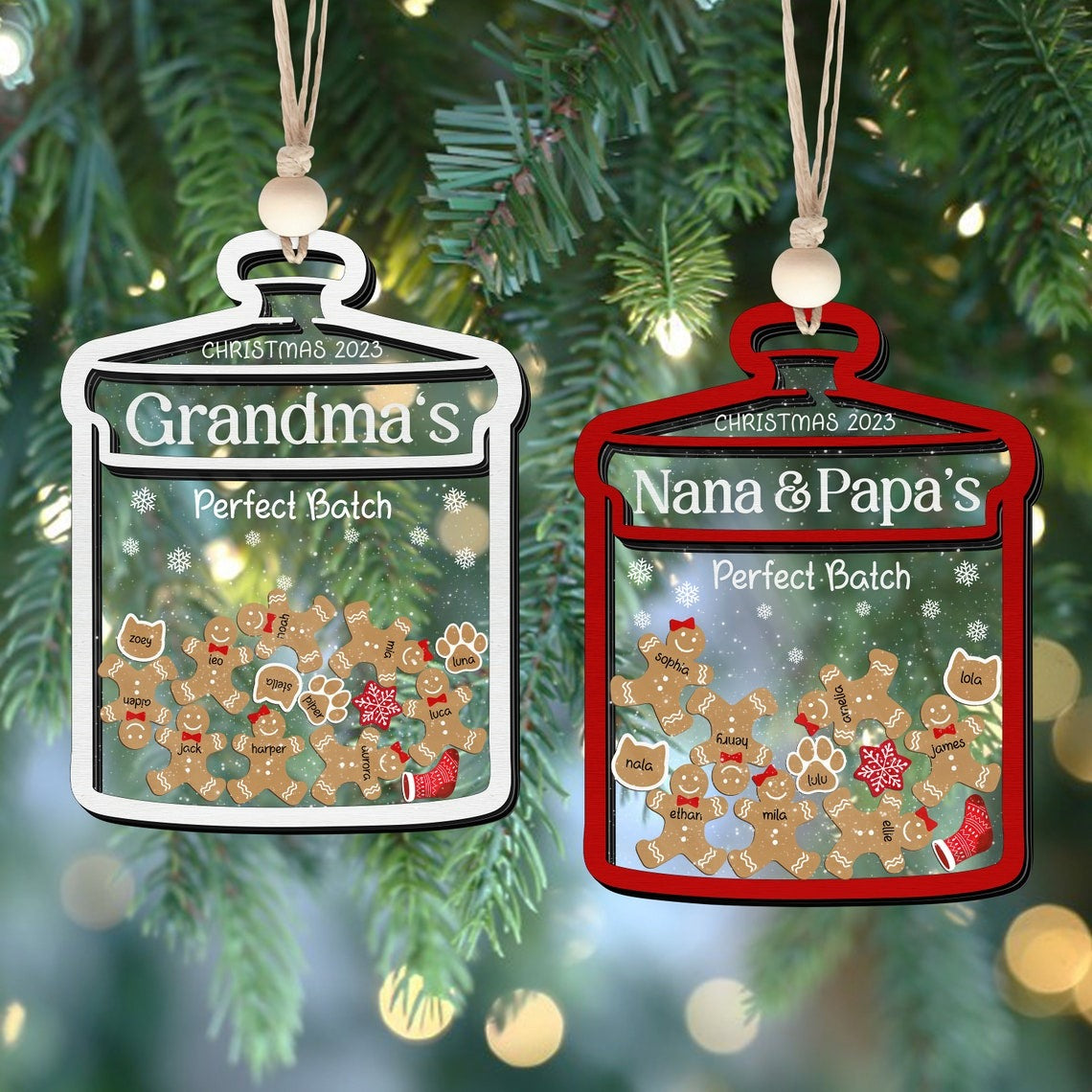 Personalize 5 layers wooden ornament (CF70)