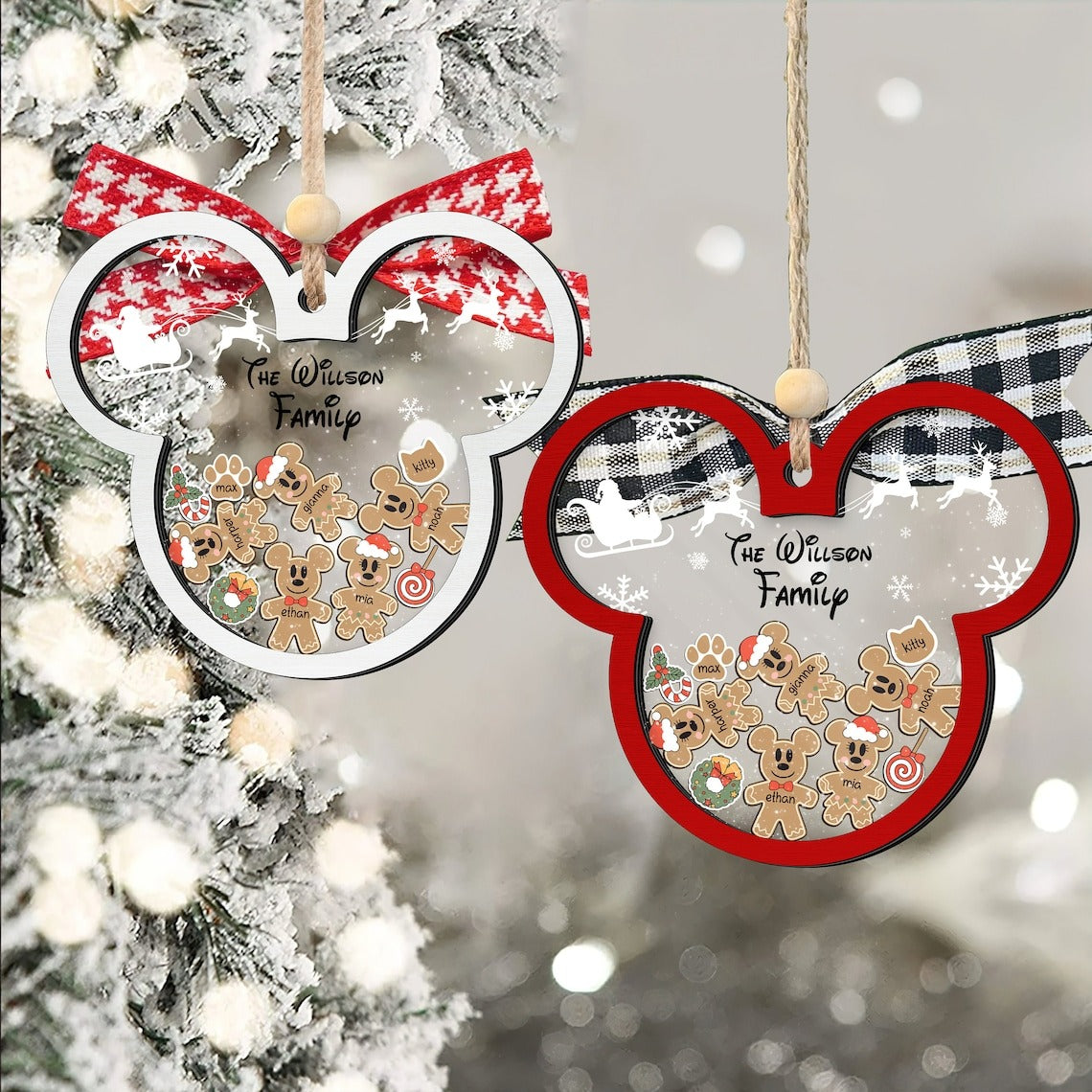 Personalize 5 layers wooden ornament (CF74)