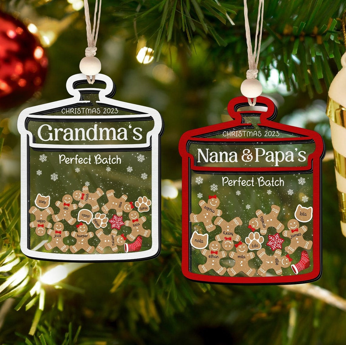 Personalize 5 layers wooden ornament (CF70)