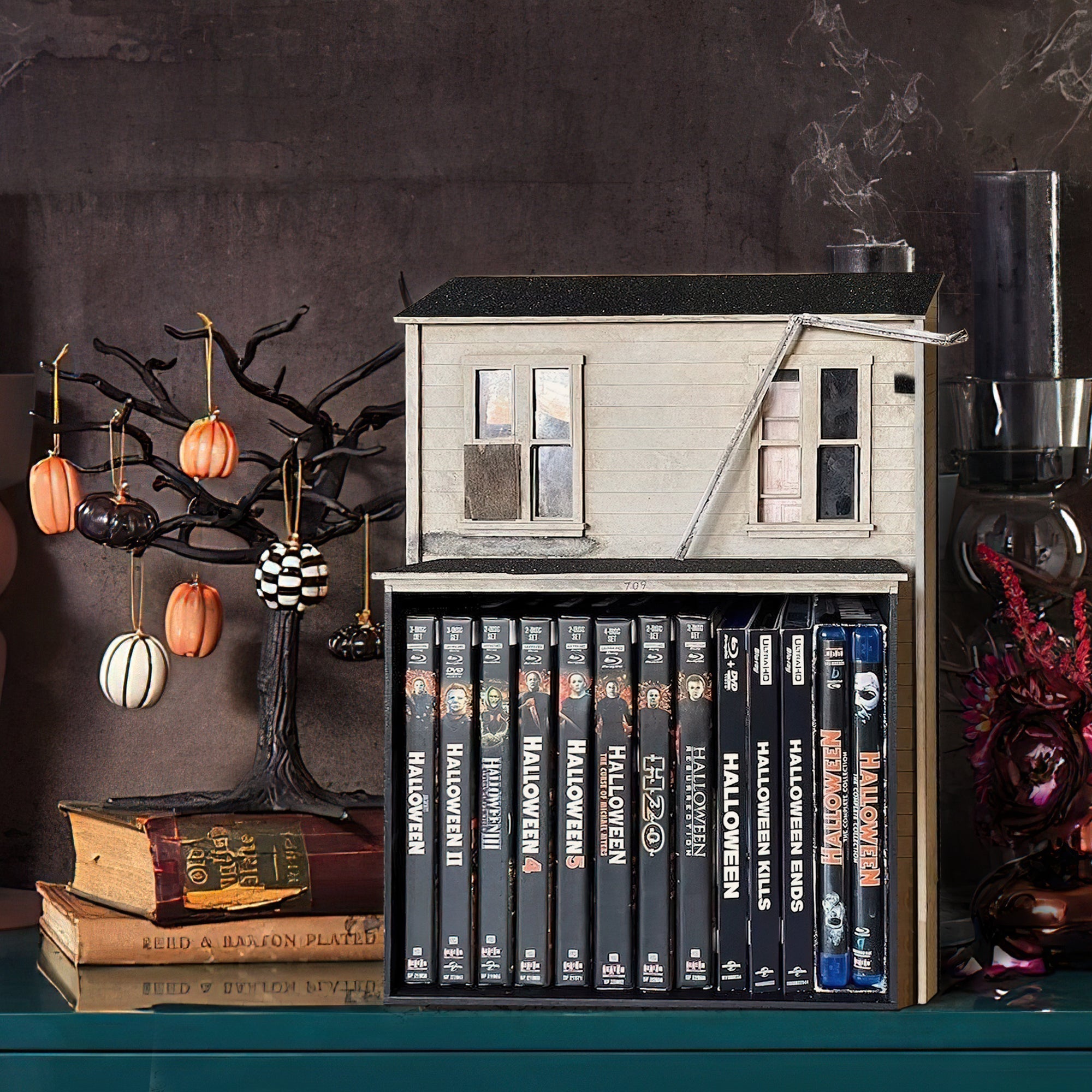 Halloween House Decorate Book & Media Storage (HM01)