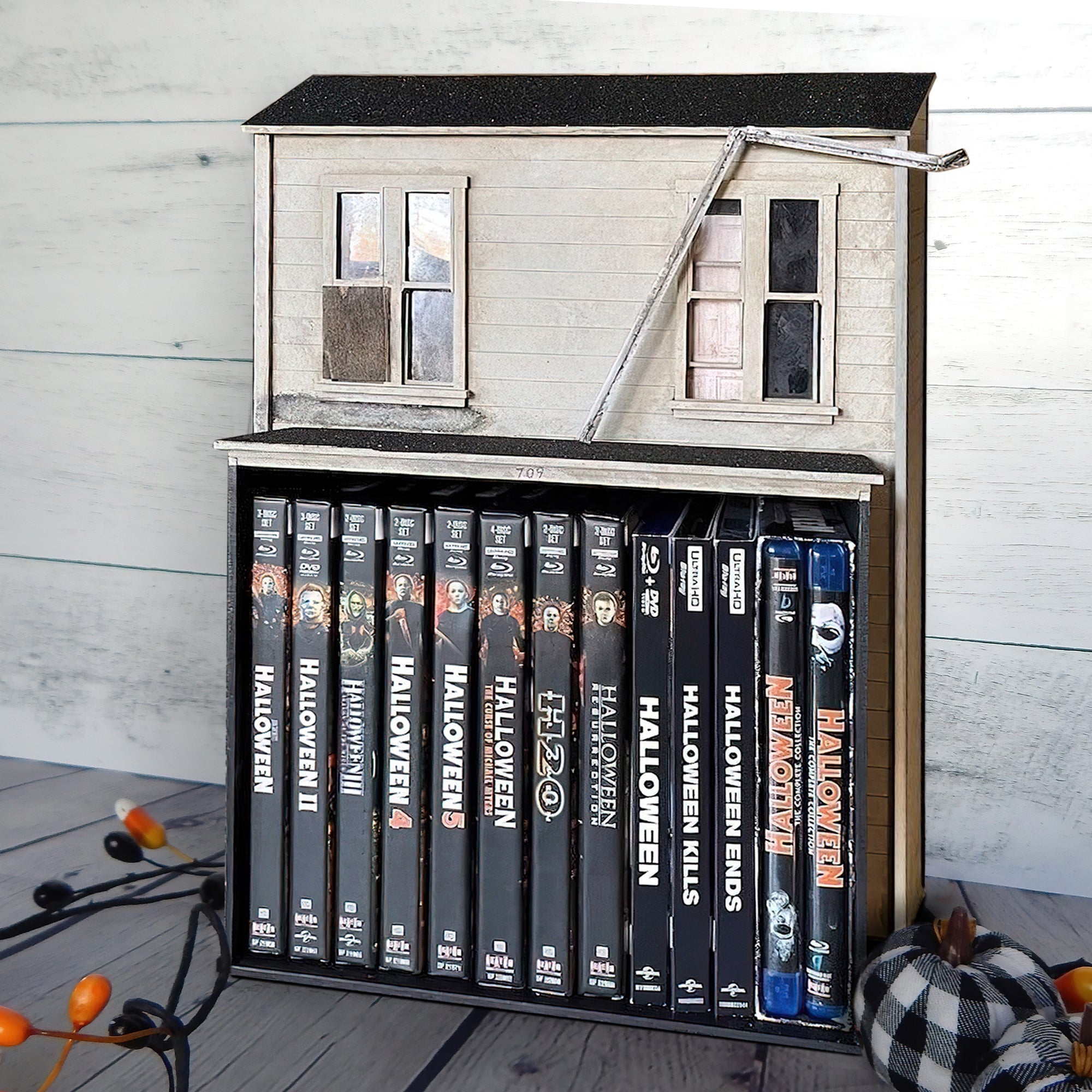 Halloween House Decorate Book & Media Storage (HM01)